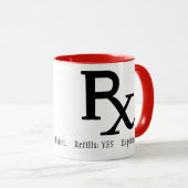 Rx Mok voorschrijvingskoffie (Voorkant rechts)