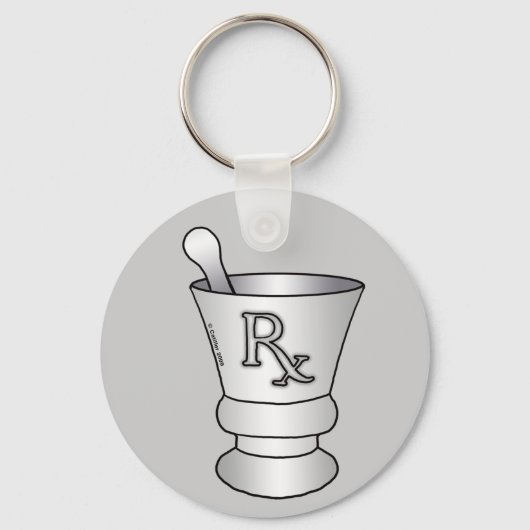 RX Mortar Pestle Sleutelhanger (Voorkant)