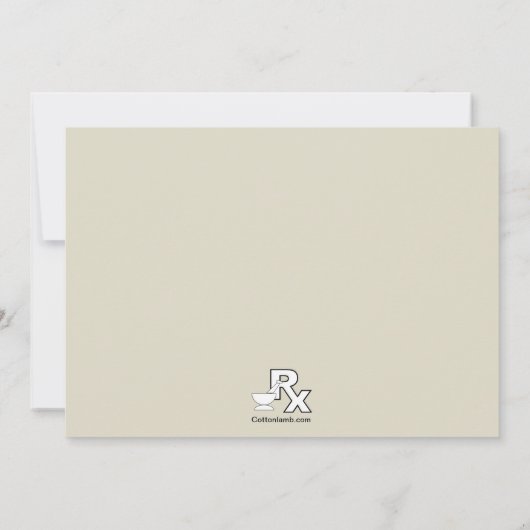 Rx Pharmacy School Foto Afstuderen Uitnodiging (Achterkant)