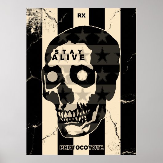 Rx & Photocoyote STAY ALIVE Poster (Voorkant)