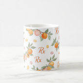 Rx Prescription Peach Pill Pattern Pharmacy Koffiemok (Center)