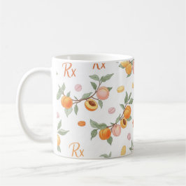 Rx Prescription Peach Pill Pattern Pharmacy Koffiemok