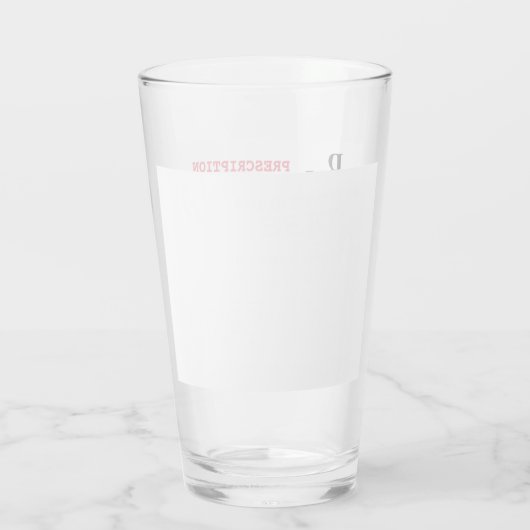 RX-recept voor bier Glas (Achterkant)