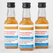 RX SUCCES Verpleegster Dokter Medische Afstudeer F Likeurfles Etiket (Flessen)