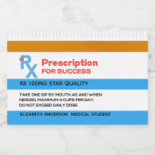 RX SUCCES Verpleegster Dokter Medische Afstudeer F Likeurfles Etiket (Enkel label)