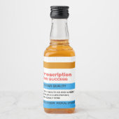 RX SUCCES Verpleegster Dokter Medische Afstudeer F Likeurfles Etiket (Voorkant)