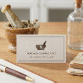 RX Symbol Pharmacy Chemist Company - Classic Linen Visitekaartje