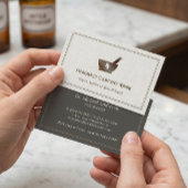 RX Symbol Pharmacy Chemist Company - Classic Linen Visitekaartje