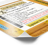 RX Voorschrift voor geluk Foto Afdruk (Hoek)