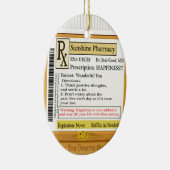 RX Voorschrift voor geluk Keramisch Ornament (Rechts)