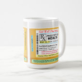 RX Voorschrift voor gezondheid Koffiemok (Voorkant rechts)