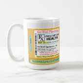 RX Voorschrift voor gezondheid Koffiemok (Links)