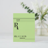 Rx-voorschrijfpad - Schrijf uw eigen voorschrijven Briefkaart (Staand voorkant)