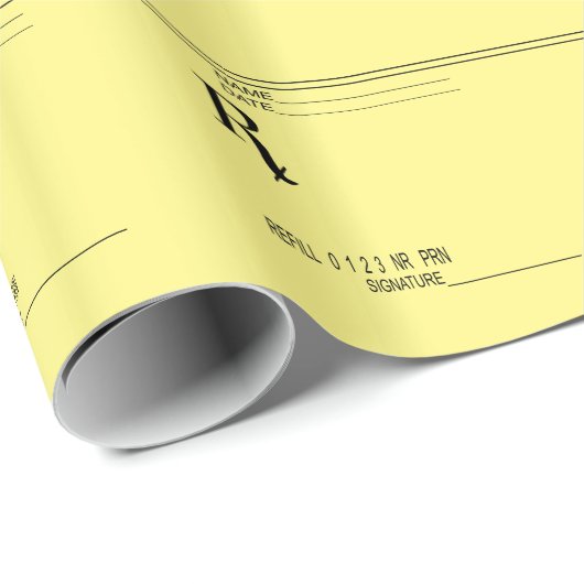 Rx-voorschrijfpad - Schrijf uw eigen voorschrijven Cadeaupapier (Rol Hoek)