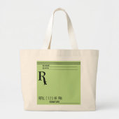 Rx-voorschrijfpad - Schrijf uw eigen voorschrijven Grote Tote Bag (Voorkant)
