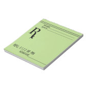 Rx-voorschrijfpad - Schrijf uw eigen voorschrijven Notitieblok (Linkerzijde)