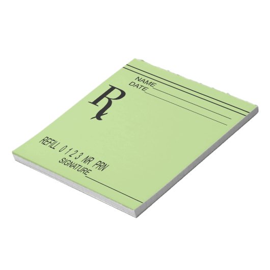 Rx-voorschrijfpad - Schrijf uw eigen voorschrijven Notitieblok (Linkerzijde)