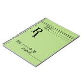 Rx-voorschrijfpad - Schrijf uw eigen voorschrijven Notitieboek (Linkerzijde)