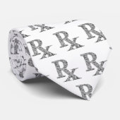 Rx Voorschrijvend apotheker, apotheker, drugist st Stropdas (Opgerold)