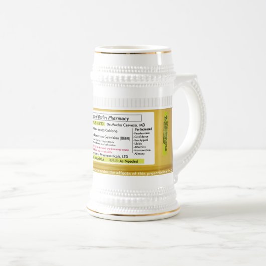 RX Voorschrijvingsbier Mok CustomizeAbles (Voorkant rechts)
