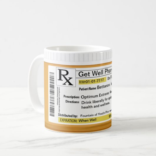 RX Voorschrijvingsmethode Mok (Voorkant links)