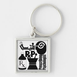 RxP LOGO die psycholoog voorschrijft. Sleutelhanger