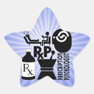 RxP LOGO voorschrijver psycholoog Ster Sticker