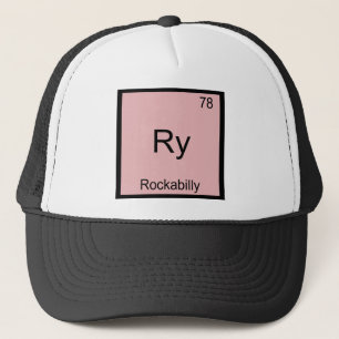 Ry - Rockabilly Grappig Chemie Element Symbool T-s Trucker Pet