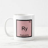 Ry - Rockabilly Grappig Chemie Elementsymbool T-sh Koffiemok (Links)