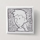 ryah-knop vierkante button 5,1 cm (Voorkant)