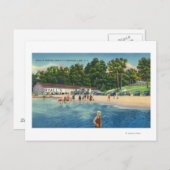 Ryall's badstrand bij het Saratoga-meer Uitzicht Briefkaart (Voorkant / Achterkant)