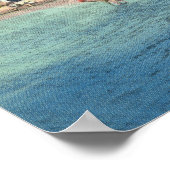 Ryall's badstrand bij het Saratoga-meer Uitzicht Poster (Hoek)