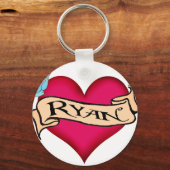 Ryan - Aangepast Tattoo T-shirts en cadeautjes Sleutelhanger (Voorkant)