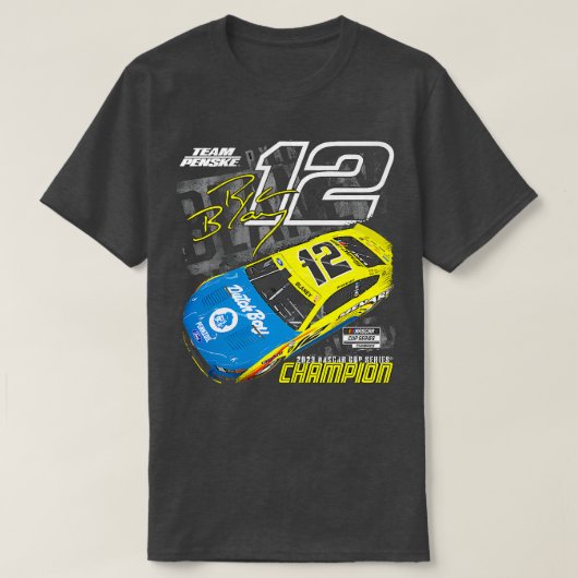 Ryan Blaney 2023 NasCup Kampioen T-shirt (Design voorkant)