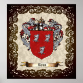 Ryan Coat of Arms Poster (Voorkant)