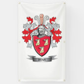 Ryan Coat of Arms Spandoek (Verticaal)
