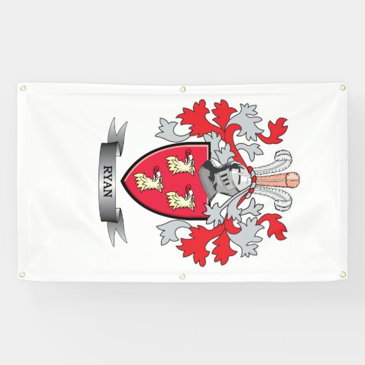 Ryan Coat of Arms Spandoek (Horizontaal)