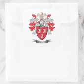Ryan Coat of Arms Vierkante Sticker (Tas)