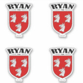 Ryan Crest Ierse vertaling & betekenis (x4) Sticker (Voorkant)