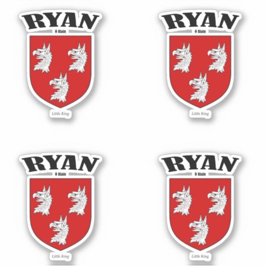 Ryan Crest Ierse vertaling & betekenis (x4) Sticker (Voorkant)