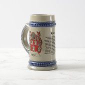 Ryan Family Coat of Arms Stein Bierpul (Voorkant links)