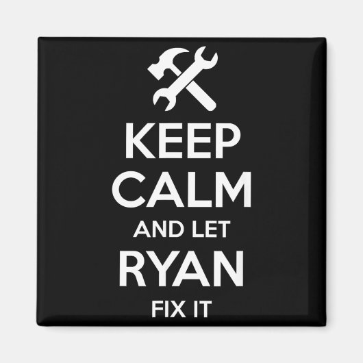 Ryan Fix citaat Funny Verjaardag Gepersonaliseerde Magneet (Voorkant)