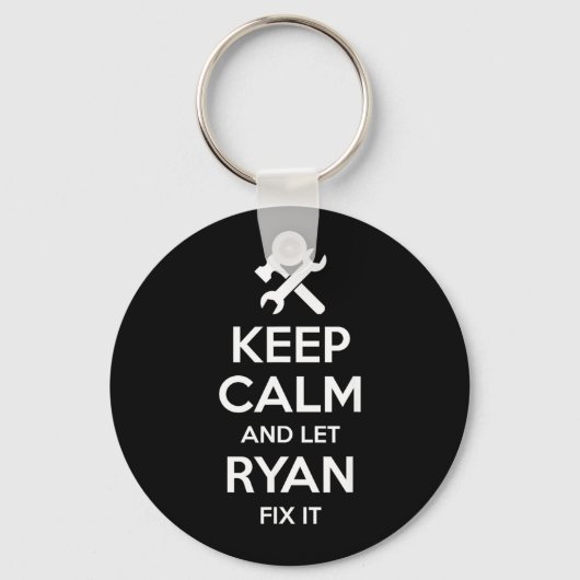 Ryan Fix citaat Funny Verjaardag Gepersonaliseerde Sleutelhanger (Voorkant)