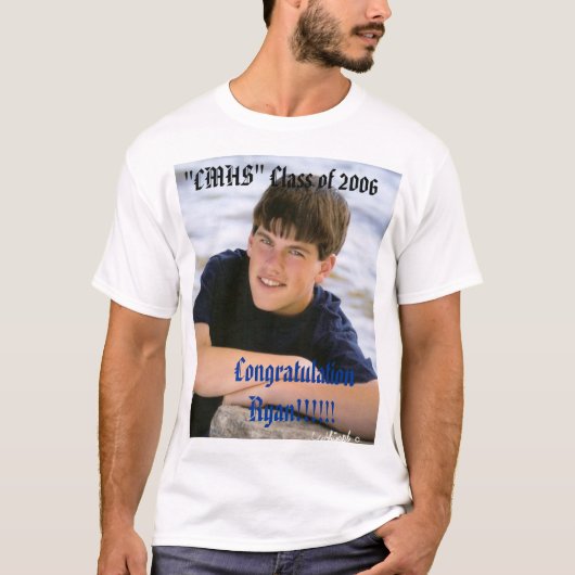 RYAN, Gefeliciteerd Ryan!!!!!, CMHS Klasse.. T-shirt (Voorkant)