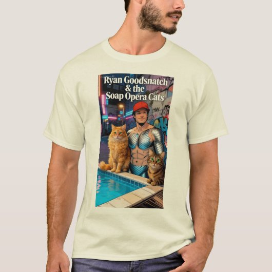 Ryan Goodsnatch & de Soap Opera Cats T-shirt (Voorkant)