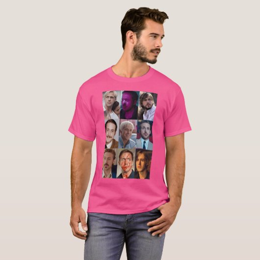 Ryan Gosling Collage T-shirt (Voorkant volledig)
