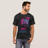 Ryan Gosling Drive Retro Film Poster T-shirt (Voorkant volledig)