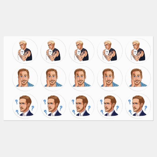 Ryan Gosling Labels (Vel)