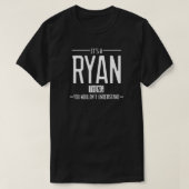 Ryan grappige achternaam grappige familie t-shirt (Design voorkant)