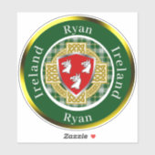 Ryan Ierse Schild/Celtisch Kruis Persoonlijk Sticker (Vel)